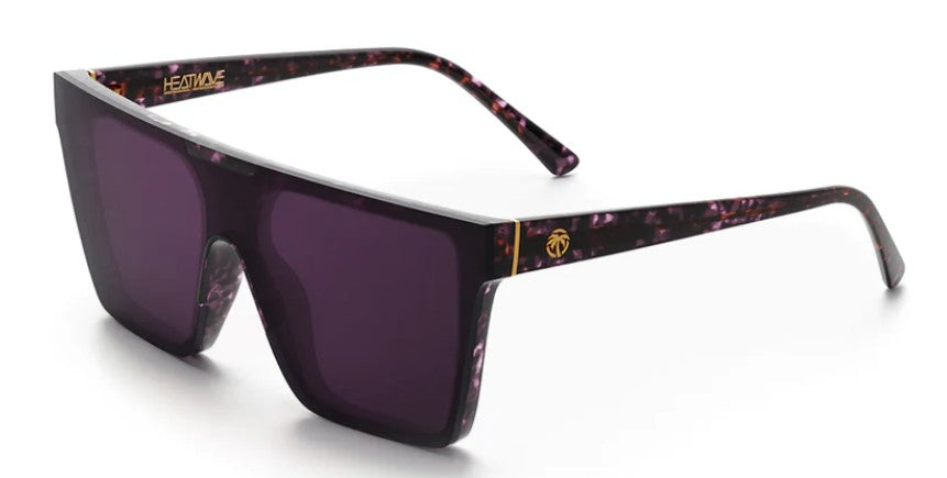 Clarity Sunglasses: Velvet Tortoise Purple Lens