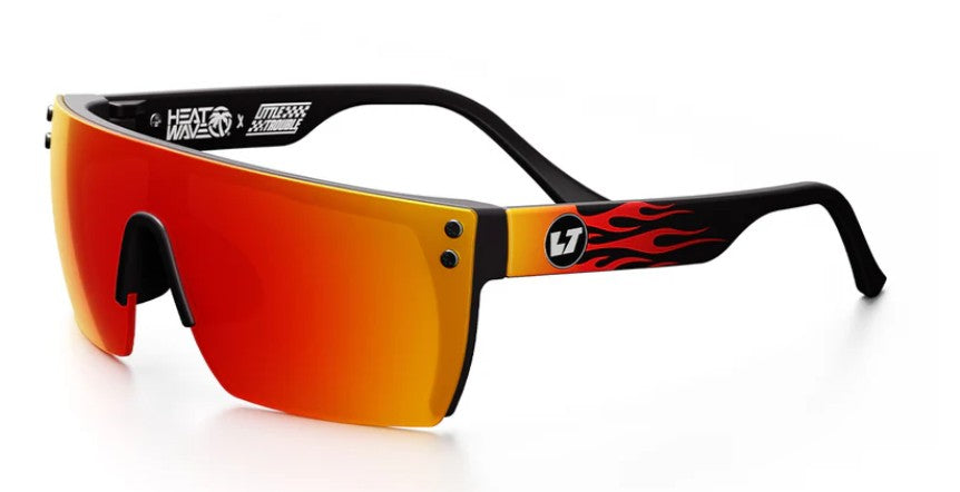 Kids Lazer Face Sunglasses: Little Trouble X Heat Wave Flames