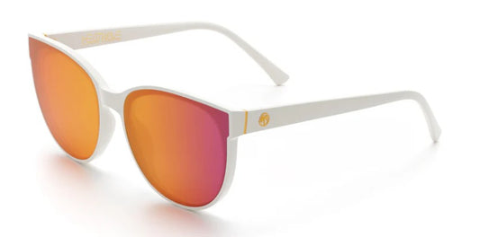 Carat Sunglasses: White Rose Gold Lens