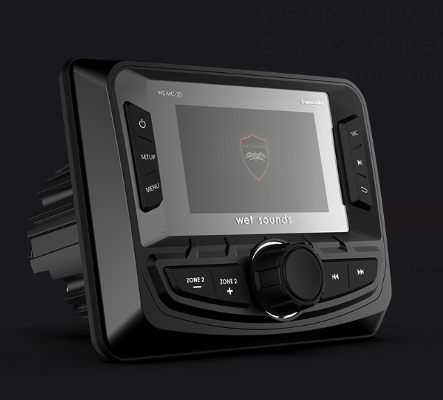 Wet Sounds™ 2-Zone Media Center w/ SiriusXM-Ready® and NMEA 2000 Connectivity