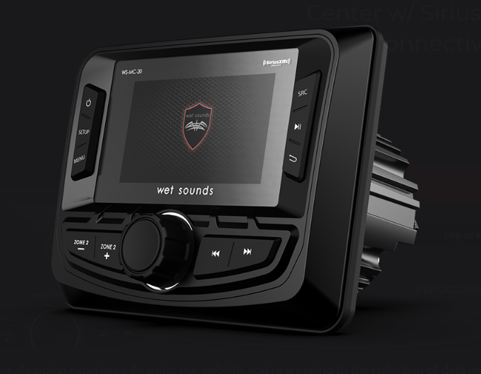 Wet Sounds™ 2-Zone Media Center w/ SiriusXM-Ready® and NMEA 2000 Connectivity